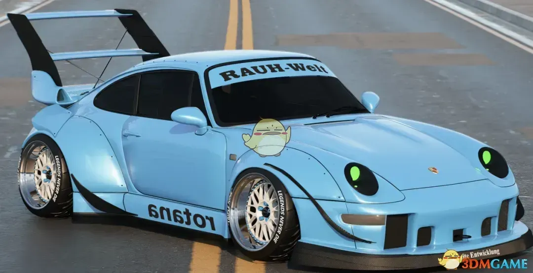 《赛博朋克2077》保时捷 993 RWB超级跑车MOD_wishdown.com 《赛博朋克2077》保时捷 993 RWB超级跑车MOD_wishdown.com