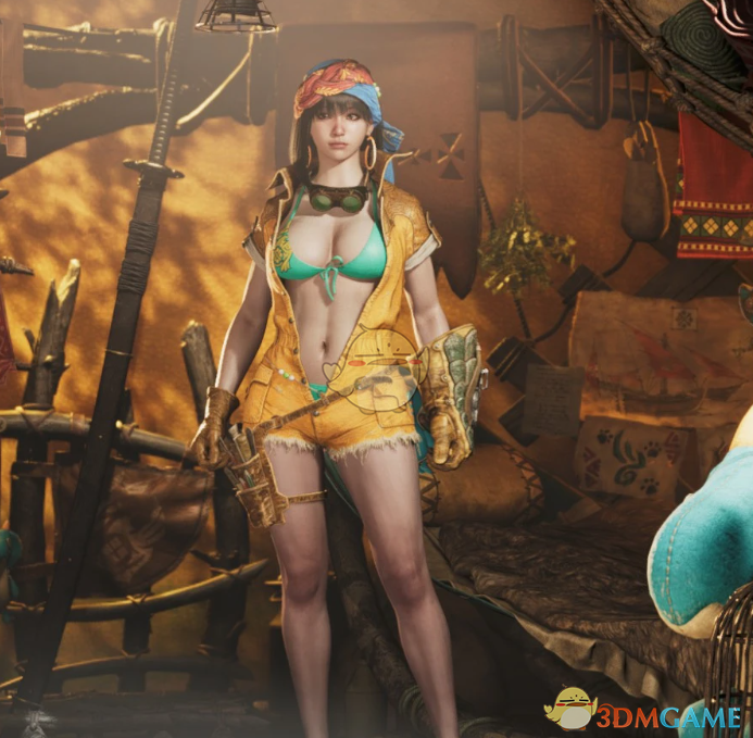 《怪物猎人:荒野》杰玛的性感火蹈服装MOD_wishdown.com 《怪物猎人:荒野》杰玛的性感火蹈服装MOD_wishdown.com