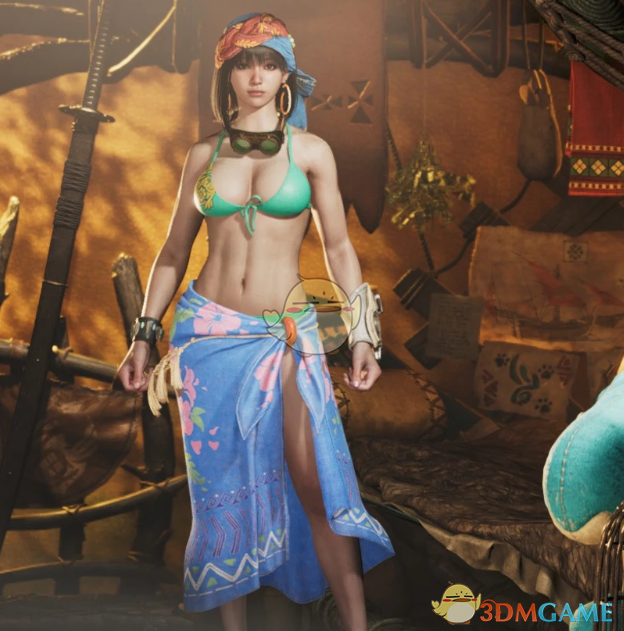 《怪物猎人:荒野》杰玛的性感火蹈服装MOD_wishdown.com 《怪物猎人:荒野》杰玛的性感火蹈服装MOD_wishdown.com