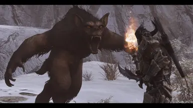 《上古卷轴5:天际重制版》狼人巨兽MOD_wishdown.com 《上古卷轴5:天际重制版》狼人巨兽MOD_wishdown.com