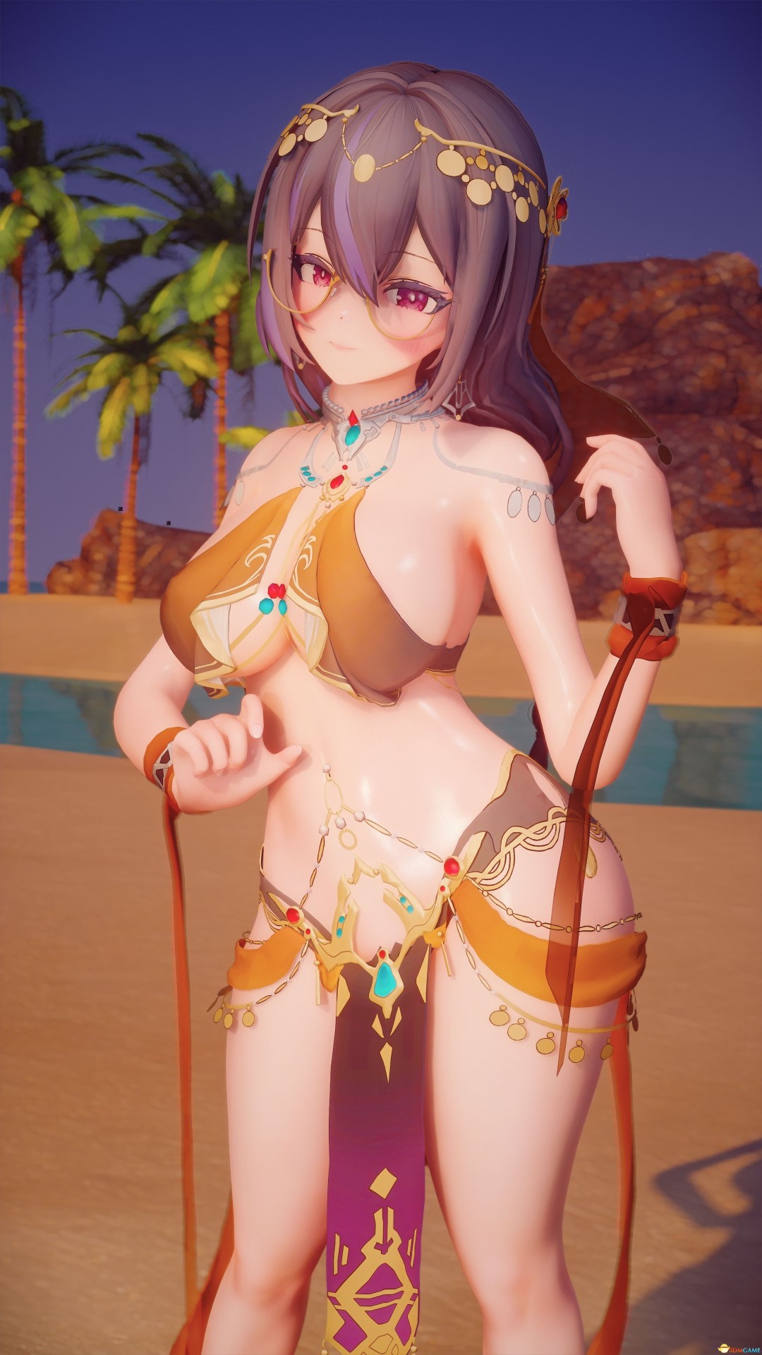 《上古卷轴5:天际重制版》尘白禁区龙舌兰舞女套装MOD_wishdown.com 《上古卷轴5:天际重制版》尘白禁区龙舌兰舞女套装MOD_wishdown.com