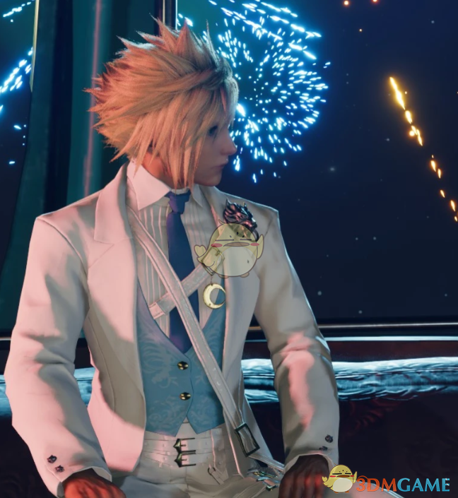 《最终幻想7:重生》克劳德的白色婚礼西装MOD_wishdown.com 《最终幻想7:重生》克劳德的白色婚礼西装MOD_wishdown.com