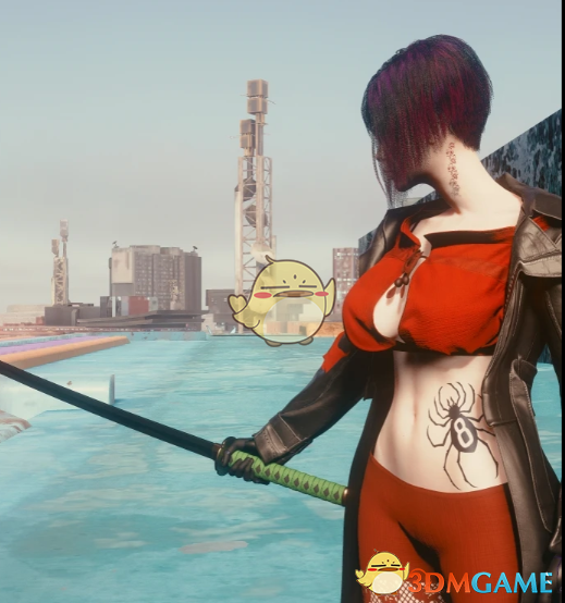 《赛博朋克2077》全职猎人小滴纹身MOD_wishdown.com 《赛博朋克2077》全职猎人小滴纹身MOD_wishdown.com