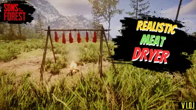 《森林之子》逼真的肉类烘干机MOD_wishdown.com 《森林之子》逼真的肉类烘干机MOD_wishdown.com