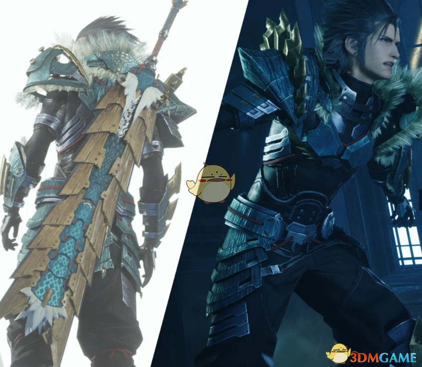 《最终幻想7:重生》扎克的怪物猎人崛起雷狼龙套装MOD_wishdown.com 《最终幻想7:重生》扎克的怪物猎人崛起雷狼龙套装MOD_wishdown.com