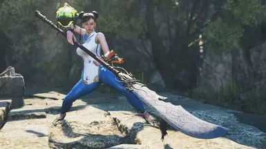 《怪物猎人:荒野》青龙偃月刀MOD_wishdown.com 《怪物猎人:荒野》青龙偃月刀MOD_wishdown.com