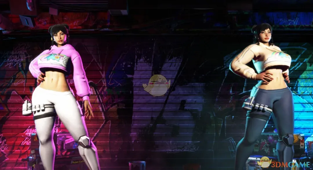 《街头霸王6》春丽的彩虹引爆者套装MOD_wishdown.com 《街头霸王6》春丽的彩虹引爆者套装MOD_wishdown.com