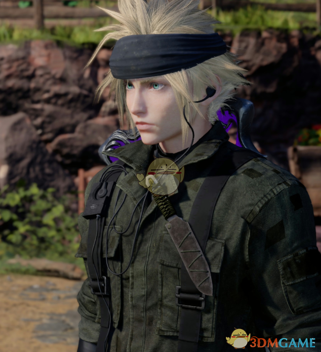 《最终幻想7:重生》克劳德的合金装备3蛇装扮MOD_wishdown.com 《最终幻想7:重生》克劳德的合金装备3蛇装扮MOD_wishdown.com