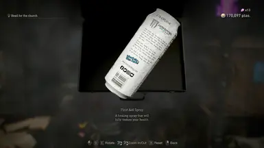 《生化危机4:重制版》白色魔爪急救喷雾MOD_wishdown.com 《生化危机4:重制版》白色魔爪急救喷雾MOD_wishdown.com