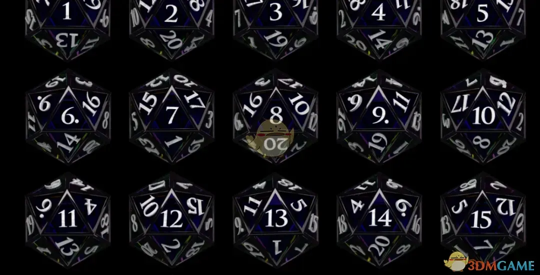 《博德之门3》黑色玻璃骰子MOD_wishdown.com 《博德之门3》黑色玻璃骰子MOD_wishdown.com