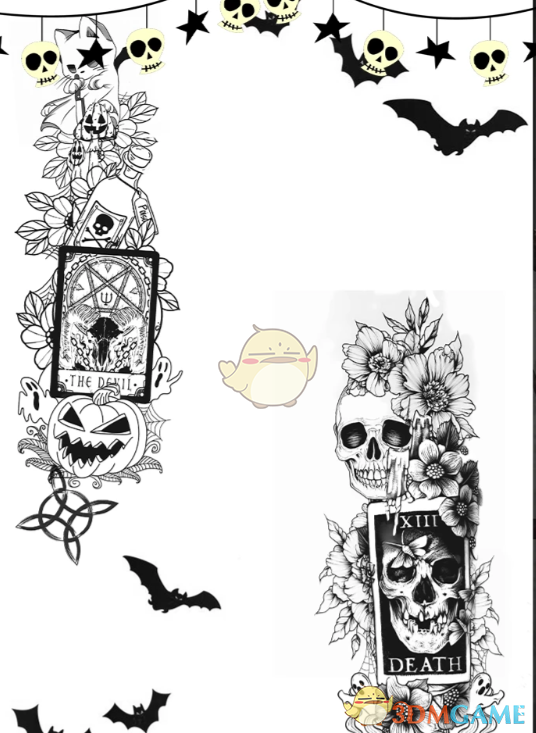 《赛博朋克2077》万圣节纹身包MOD_wishdown.com 《赛博朋克2077》万圣节纹身包MOD_wishdown.com