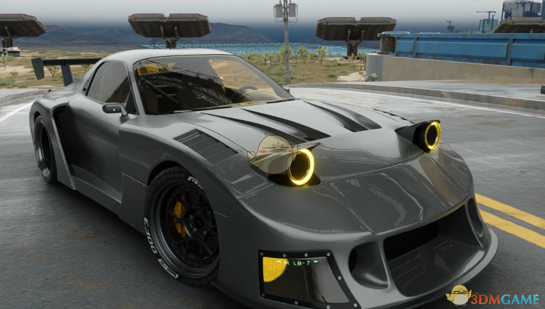 《赛博朋克2077》马自达RX7 WBK跑车MOD_wishdown.com 《赛博朋克2077》马自达RX7 WBK跑车MOD_wishdown.com