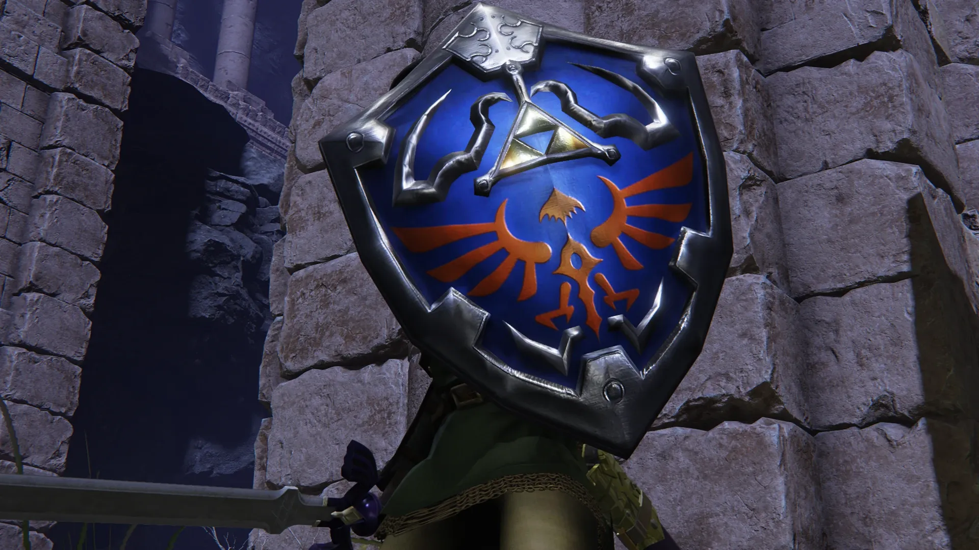 《艾尔登法环》塞尔达海利亚盾牌外观MOD_wishdown.com 《艾尔登法环》塞尔达海利亚盾牌外观MOD_wishdown.com