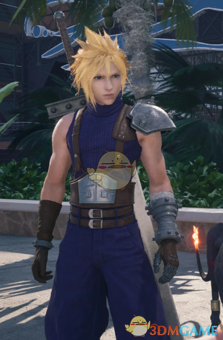 《最终幻想7:重生》克劳德的PS1经典服装MOD_wishdown.com 《最终幻想7:重生》克劳德的PS1经典服装MOD_wishdown.com