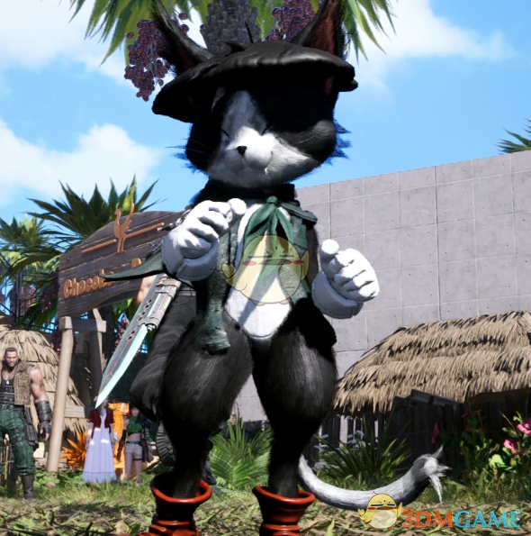 《最终幻想7:重生》猫凯特的巴斯克风格服装MOD_wishdown.com 《最终幻想7:重生》猫凯特的巴斯克风格服装MOD_wishdown.com