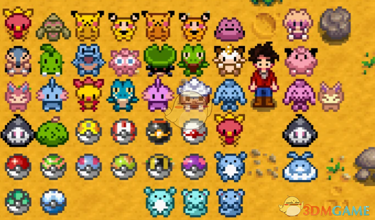 《星露谷物语》宝可梦主题家具MOD_wishdown.com 《星露谷物语》宝可梦主题家具MOD_wishdown.com