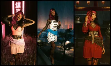 《赛博朋克2077》迷你波西米亚裙与裹身裙MOD_wishdown.com 《赛博朋克2077》迷你波西米亚裙与裹身裙MOD_wishdown.com