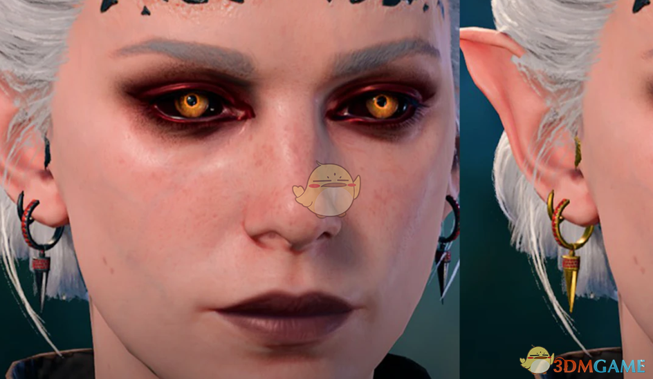 《博德之门3》黑金耳环MOD_wishdown.com 《博德之门3》黑金耳环MOD_wishdown.com