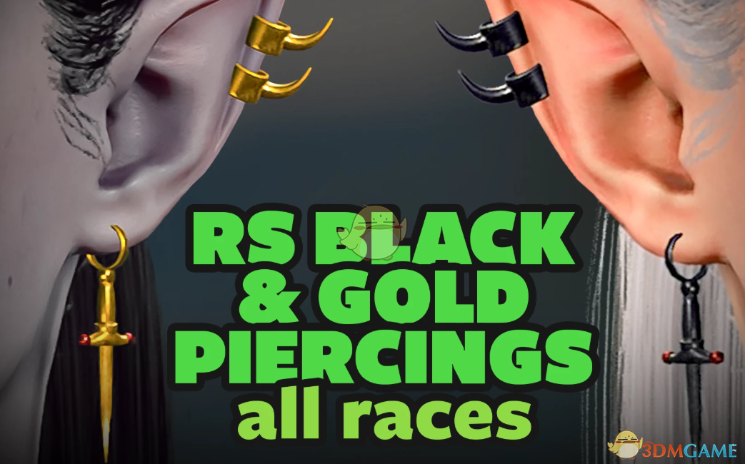 《博德之门3》黑金耳环MOD_wishdown.com 《博德之门3》黑金耳环MOD_wishdown.com