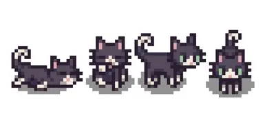 《星露谷物语》燕尾服猫作为宠物MOD_wishdown.com 《星露谷物语》燕尾服猫作为宠物MOD_wishdown.com