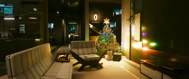 《赛博朋克2077》公寓圣诞树MOD_wishdown.com 《赛博朋克2077》公寓圣诞树MOD_wishdown.com