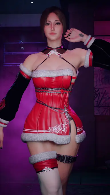 《赛博朋克2077》圣诞前夜服装MOD_wishdown.com 《赛博朋克2077》圣诞前夜服装MOD_wishdown.com