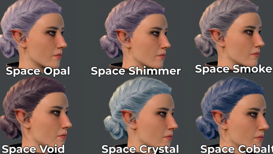 《博德之门3》异想天开的发色包MOD_wishdown.com 《博德之门3》异想天开的发色包MOD_wishdown.com