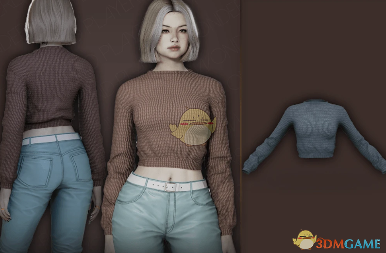 《InZOI》短款针织套头衫MOD_wishdown.com 《InZOI》短款针织套头衫MOD_wishdown.com