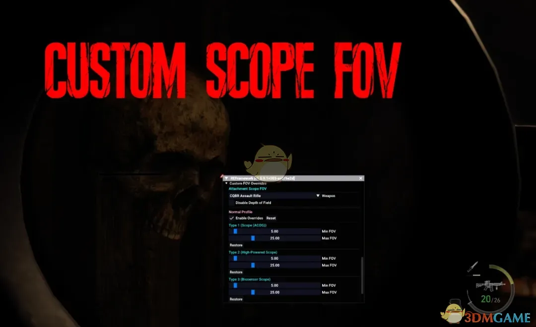 《生化危机4:重制版》自定义瞄准镜视野MOD_wishdown.com 《生化危机4:重制版》自定义瞄准镜视野MOD_wishdown.com