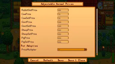 《星露谷物语》可调动物价格MOD_wishdown.com 《星露谷物语》可调动物价格MOD_wishdown.com