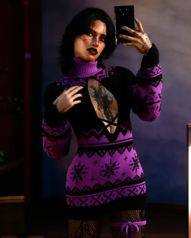 《赛博朋克2077》舒适冬季装扮MOD_wishdown.com 《赛博朋克2077》舒适冬季装扮MOD_wishdown.com