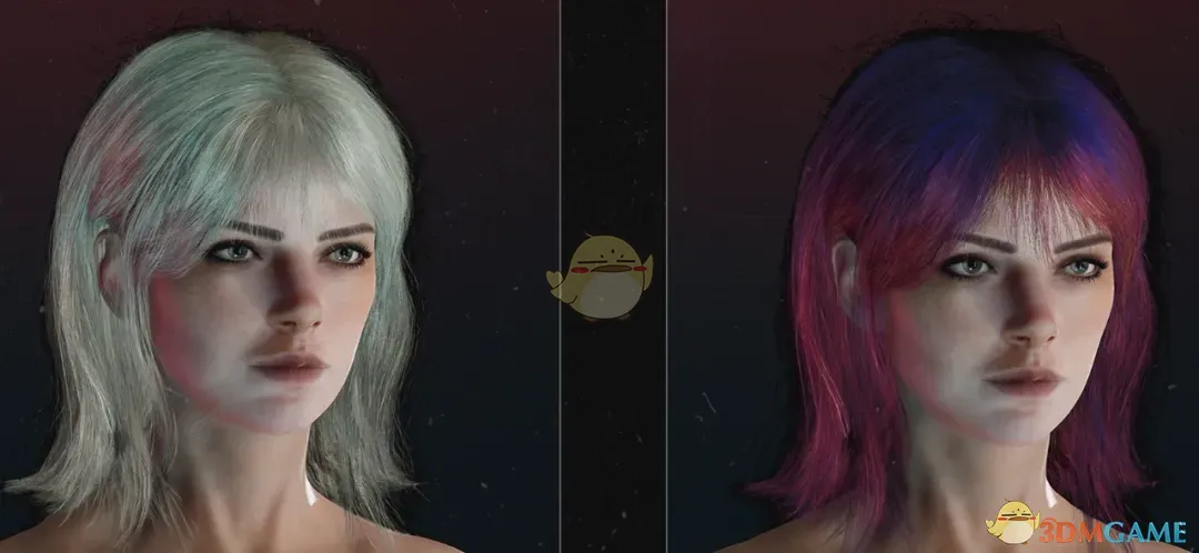 《赛博朋克2077》柔顺中长发MOD_wishdown.com 《赛博朋克2077》柔顺中长发MOD_wishdown.com