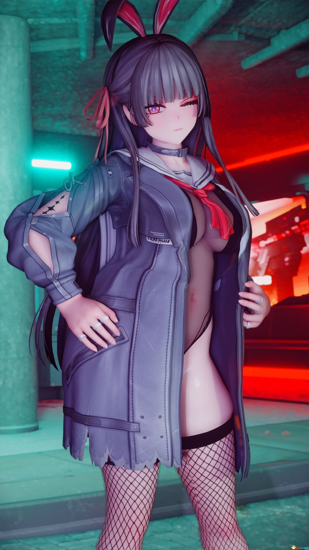 《上古卷轴5:天际重制版》鸣潮千咲兔服装MOD_wishdown.com 《上古卷轴5:天际重制版》鸣潮千咲兔服装MOD_wishdown.com