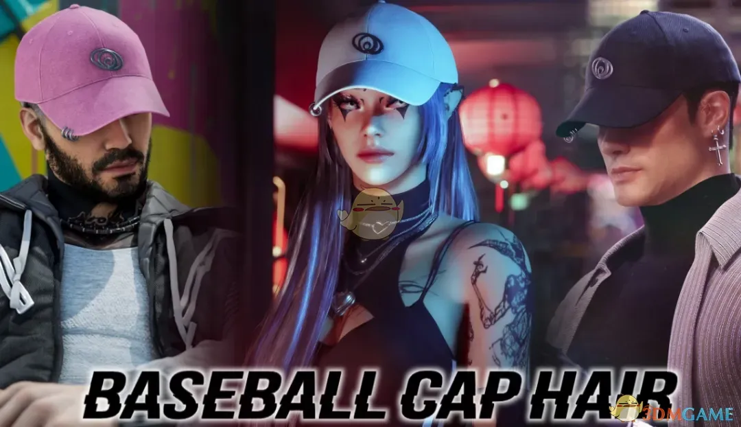 《赛博朋克2077》棒球帽发型MOD_wishdown.com 《赛博朋克2077》棒球帽发型MOD_wishdown.com