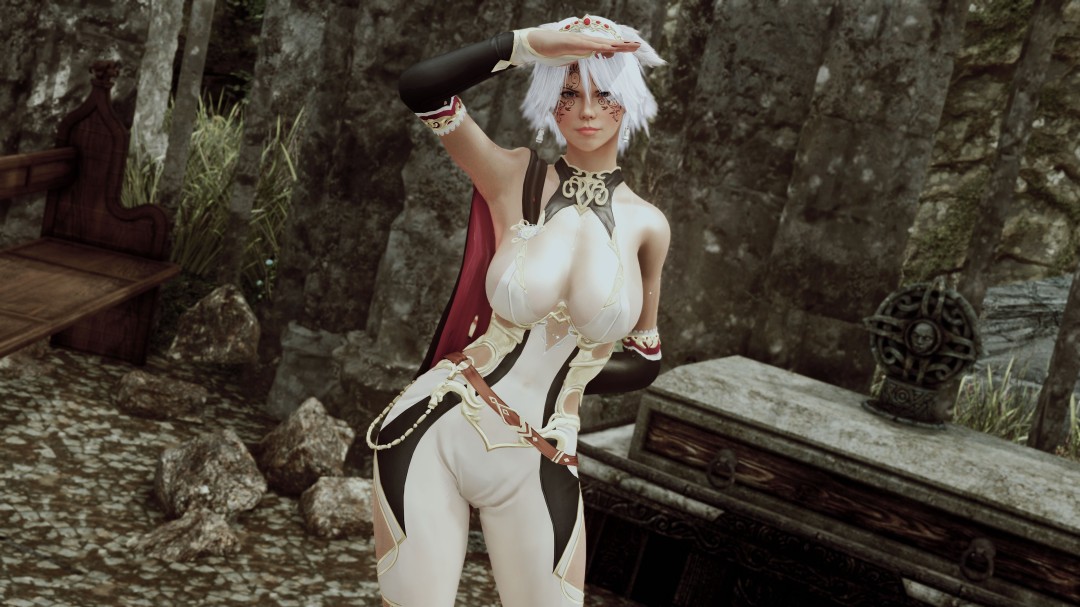 《上古卷轴5:天际重制版》死或生维纳斯轮回骑士套装MOD_wishdown.com 《上古卷轴5:天际重制版》死或生维纳斯轮回骑士套装MOD_wishdown.com