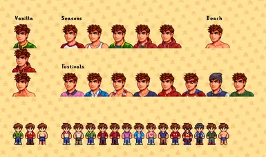 《星露谷物语》亚历克斯季节性服装MOD_wishdown.com 《星露谷物语》亚历克斯季节性服装MOD_wishdown.com