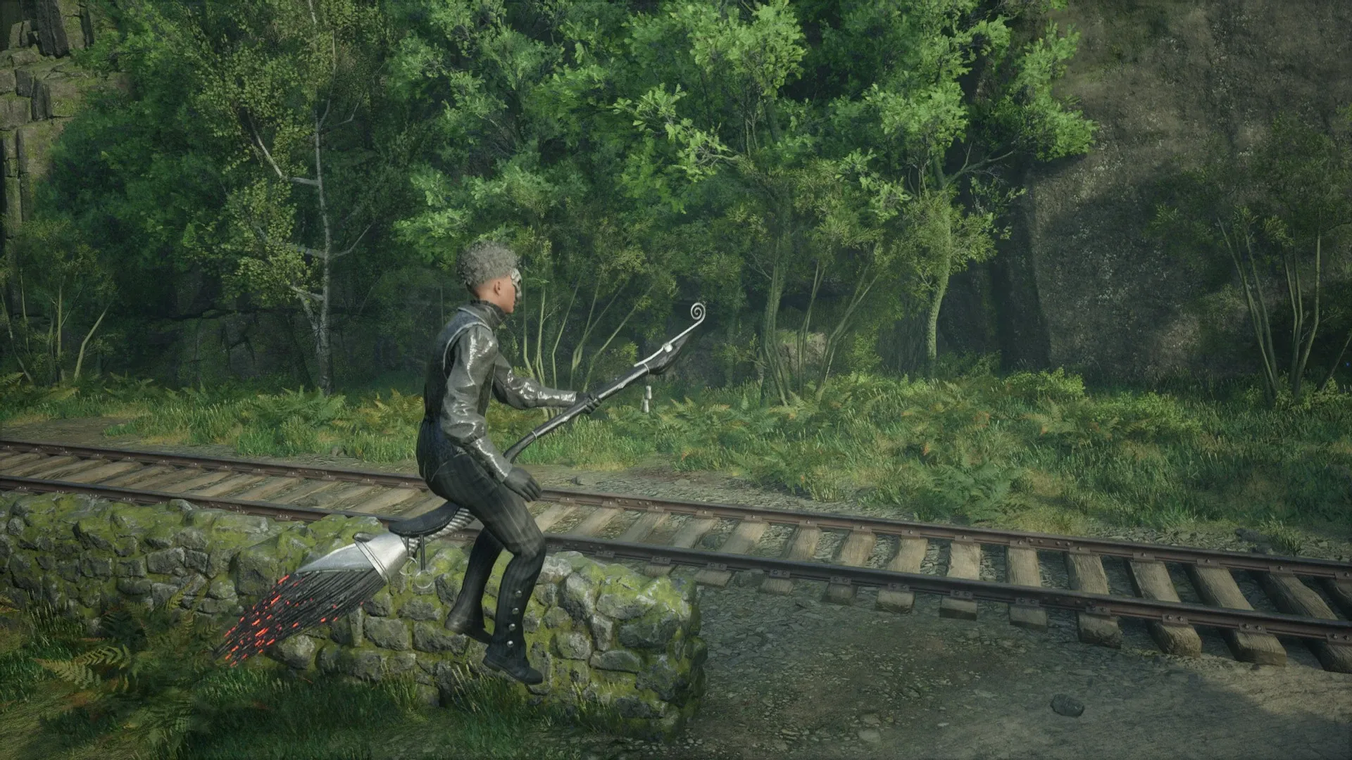 《霍格沃茨之遗》全黑余烬冲刺扫帚MOD_wishdown.com 《霍格沃茨之遗》全黑余烬冲刺扫帚MOD_wishdown.com