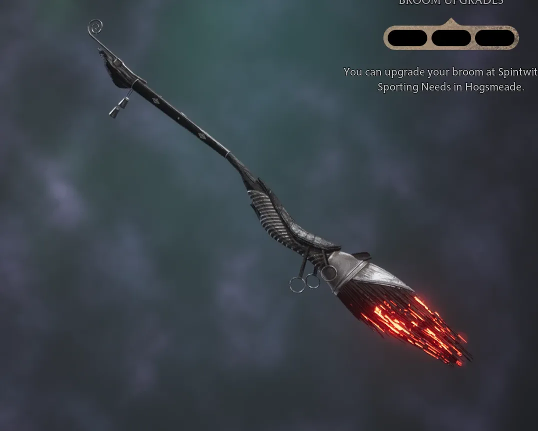 《霍格沃茨之遗》全黑余烬冲刺扫帚MOD_wishdown.com 《霍格沃茨之遗》全黑余烬冲刺扫帚MOD_wishdown.com