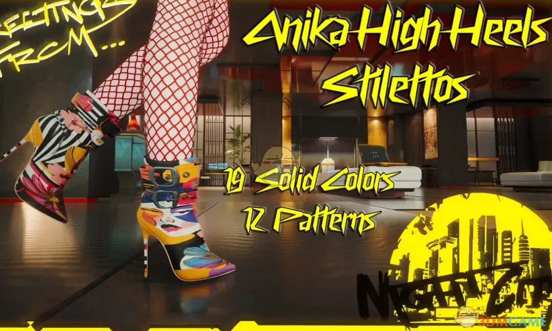 《赛博朋克2077》安妮卡高跟鞋MOD_wishdown.com 《赛博朋克2077》安妮卡高跟鞋MOD_wishdown.com