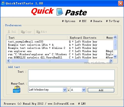 QuickTextPaste(ٸճ) v4.44 ɫ