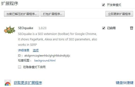 Chrome SEOquake v1.0.23ٷ