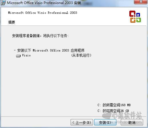 Office Visio 2003 SP3中文精简版
