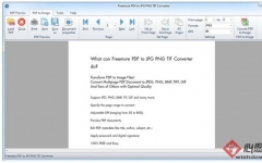 Freemore PDF to JPG PNG TIF Converter(pdfתͼƬ) v3.2.5 Ѱ
