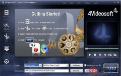 4Videosoft FLV to Video Converter(Ƶת) v5.0.8 Ѱ