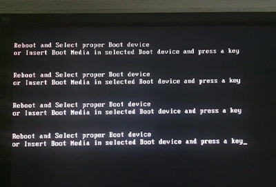 ˶reboot and select proper boot device̳