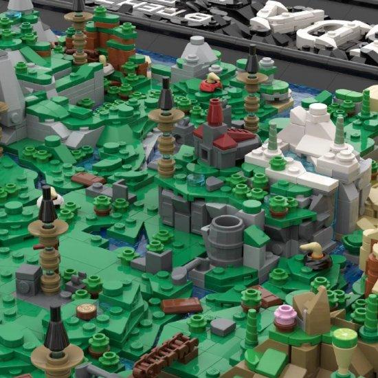 乐高大神!玩家用乐高积木自制《旷野之息》世界地图_wishdown.com 乐高大神!玩家用乐高积木自制《旷野之息》世界地图_wishdown.com