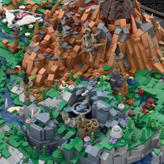 乐高大神!玩家用乐高积木自制《旷野之息》世界地图_wishdown.com 乐高大神!玩家用乐高积木自制《旷野之息》世界地图_wishdown.com