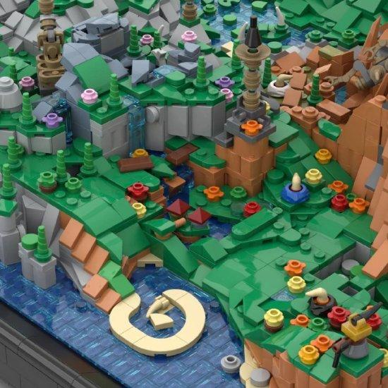 乐高大神!玩家用乐高积木自制《旷野之息》世界地图_wishdown.com 乐高大神!玩家用乐高积木自制《旷野之息》世界地图_wishdown.com