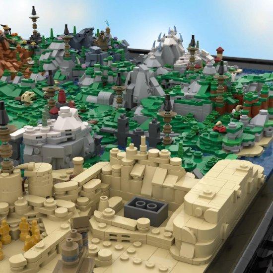 乐高大神!玩家用乐高积木自制《旷野之息》世界地图_wishdown.com 乐高大神!玩家用乐高积木自制《旷野之息》世界地图_wishdown.com