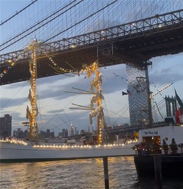 载有277人的墨西哥帆船撞上纽约大桥:或为发动机失效所致_wishdown.com 载有277人的墨西哥帆船撞上纽约大桥:或为发动机失效所致_wishdown.com